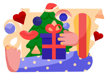 This is New Year abstraction. It is congratulations for you.