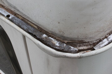 Restoration of old cmaping car, oldtimer