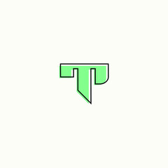 TP logo vector alphabet PT icon illustrations