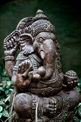 Fototapeta premium ganesha sculpture, the first son of shiva and parvati