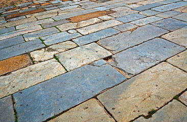 Typical paving stones in Tiradentes, Minas Gerais, Brazil