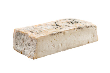 Italian cheese isolated on white background