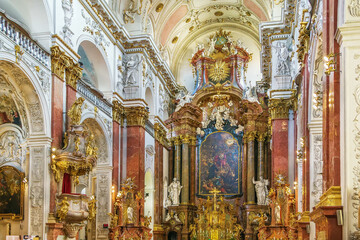 Fototapeta na wymiar Church of St. Ignatius, Prague