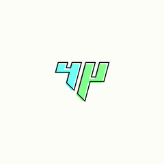 TP logo vector alphabet PT icon illustrations