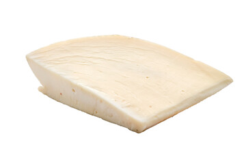 Italian cheese caciocavallo isolated on white background