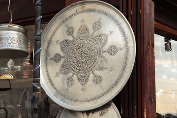 Naklejka premium patterned copper plate