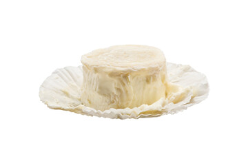 Italian aged cheese isolated on white background