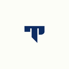 TP logo vector alphabet PT icon illustrations