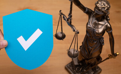 law symbol statue justice and order