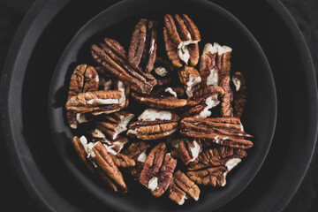 fresh and delicious walnuts on the table