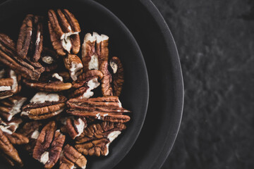 fresh and delicious walnuts on the table