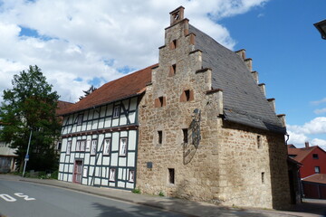 Fototapeta na wymiar Gotisches Lagerhaus in Korbach