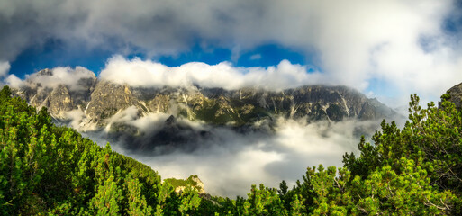 A panoramic view of the landscape