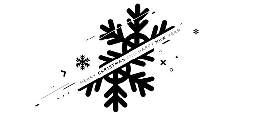 New Year holiday concept modern design with geometric 3d elements and 80s memphis bright style. Christmas techno party art with abstract shapes. Vector illustration