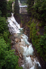 Fototapeta na wymiar waterfall Gasteiner Ache river landscape Bad Gastein Austria