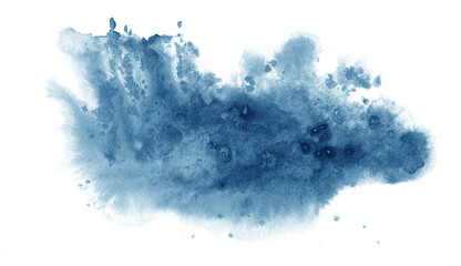 blue ink splashes