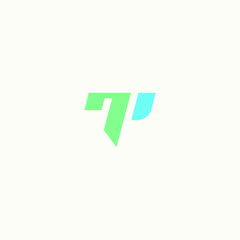 TP logo vector alphabet PT icon illustrations