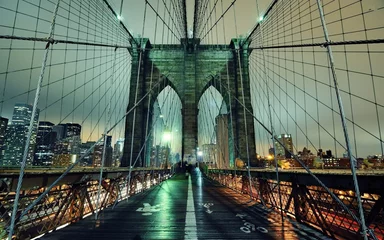 Fototapete Brücken Schöne Brücke bei Nacht