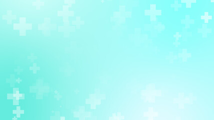 Abstract medical health blue cross pattern background.