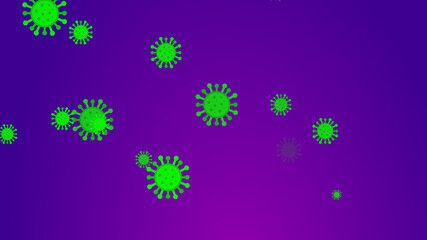 Coronavirus pattern banner background. Abstract healthcare Illustrations concept COVID-19.