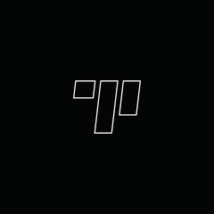 TP logo line art vector icon illustrations