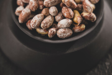 fresh and delicious peanuts on the table