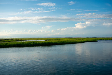 A Gorgeous View of the Bay and Swampland Behind Wildwood New Jersey