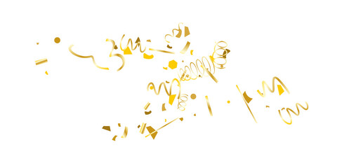 Golden confetti.