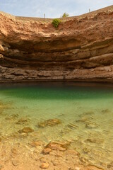 The stunning gorges and desert landscape of the Arabian Peninsula in Oman