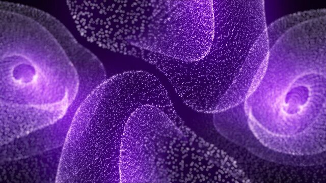 A purple fractal theme like water lily leaves. Seamless background.