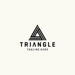 Triangle logo vector icon illustrations