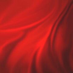 red background abstract cloth or liquid wave illustration of wavy folds of silk texture satin or velvet material or red luxurious Christmas background wallpaper design of elegant curves red material