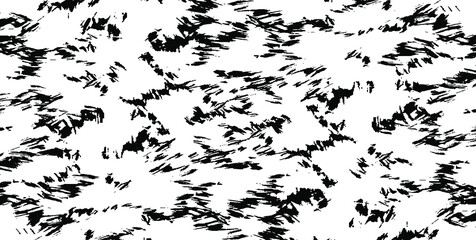 Vector brush sroke texture. Distressed uneven grunge background. Abstract distressed vector illustration. Overlay over any design to create interesting effect and depth. Black isolated on white. EPS10
