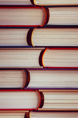 background texture of old paper books stack