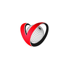 alphabet V logo vector Globe icon illustrations