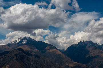 Scenic view of the Andes mountains near Cusco, Peru