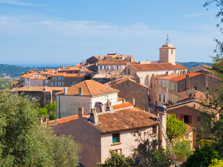 View of Ramatuelle, French Riviera, Cote d'Azur, Provence, southern France