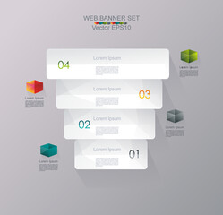 Minimal Timeline or Option Line design.