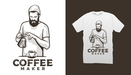 Barista Tshirt Design