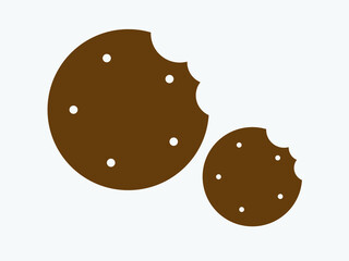 Cookie icon vector 