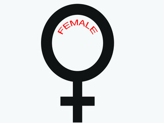 female icon. female sign icon