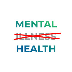 Design for World mental health day. Annual campaign. Raising awareness of mental health. Control and protection. Medical health care design.