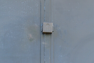 old rusty gates with padlocks