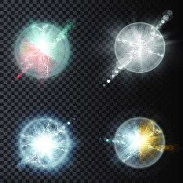 Lightning flash light thunder sparks on a transparent background.
Fire and ice fractal lightning, plasma power background
vector illustration