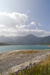 Barrier Lake on a Smoky Day