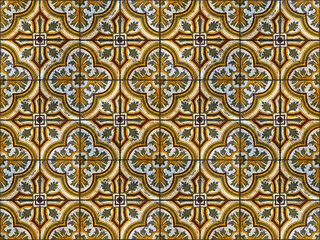 Ancient hydraulic tiles, Sao Joao del Rei, Minas Gerais, Brazil