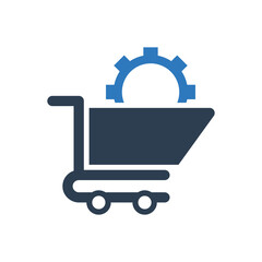 shopping  cart icon - trolley symbol
