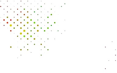 Light Multicolor, Rainbow vector layout with circle shapes. Abstract illustration with colored bubbles in nature style. Design for business adverts.