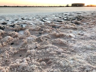 beach in winter