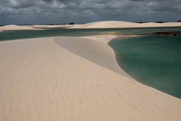 sand dunes and oasis